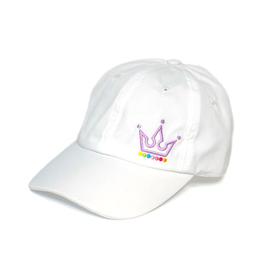 Crowned White Athletic Cap