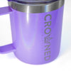 purple crowned logo mug