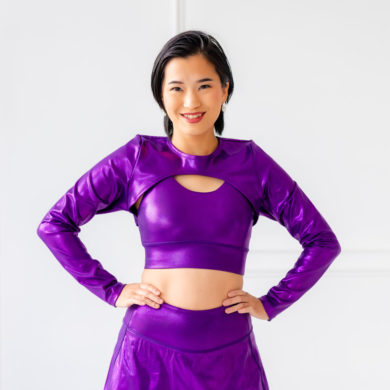 Amethyst Jewel Athletic Shrug