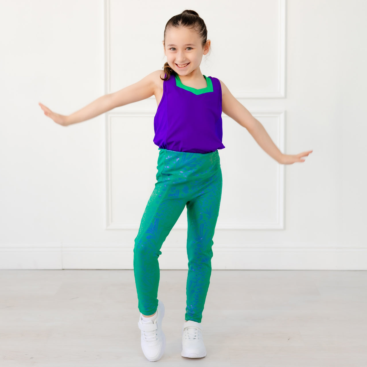 Disney Princess Ariel Girls' Leggings - Green