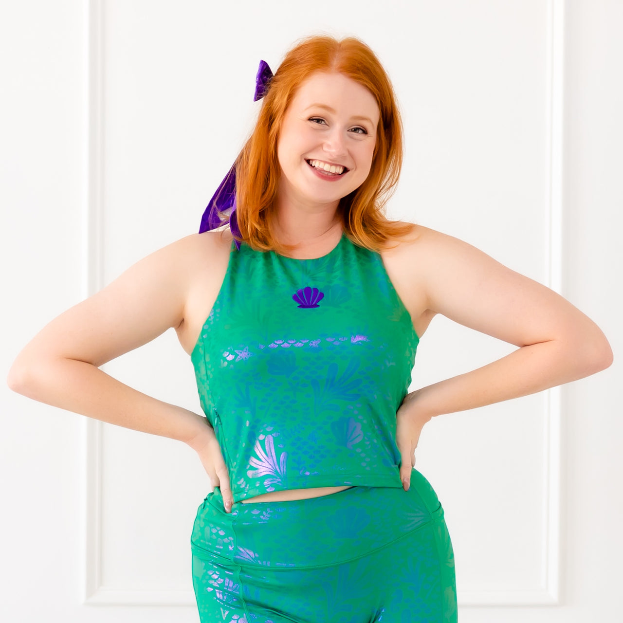 Disney Princess Ariel Women's Power Tank - Green