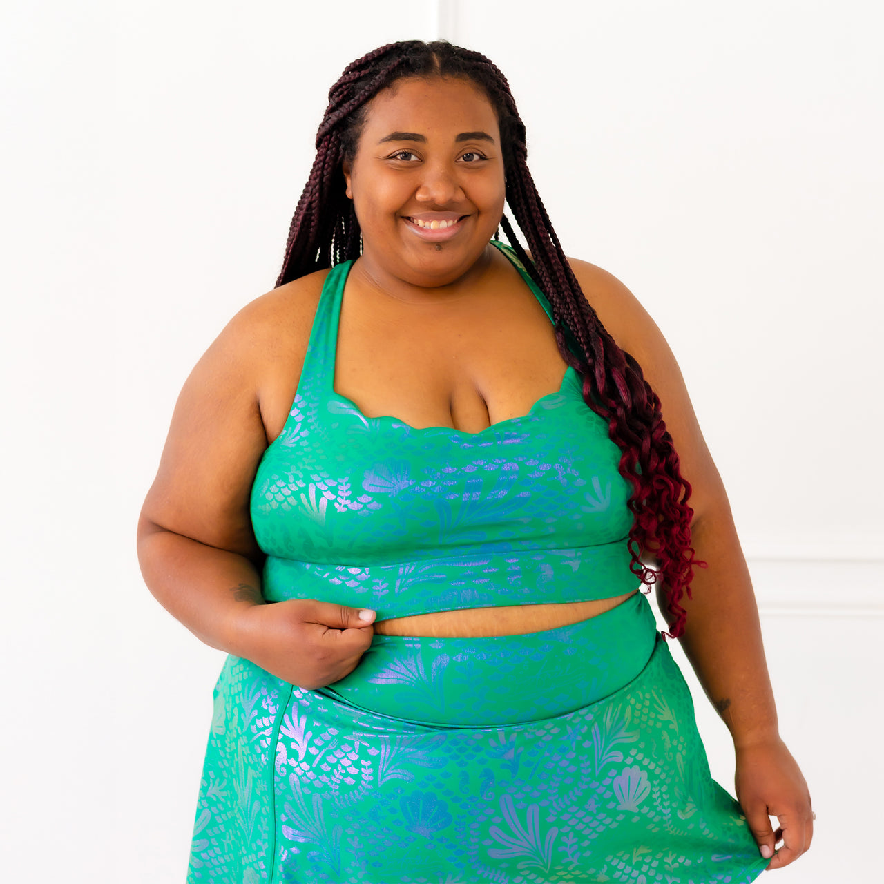 Disney Princess Ariel Women's Sports Bra - Green