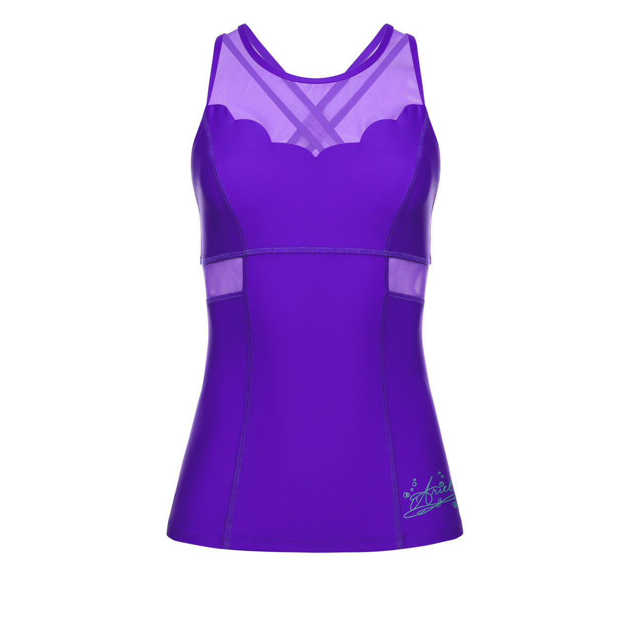 Disney Princess Ariel Women's Athletic Tank - Purple