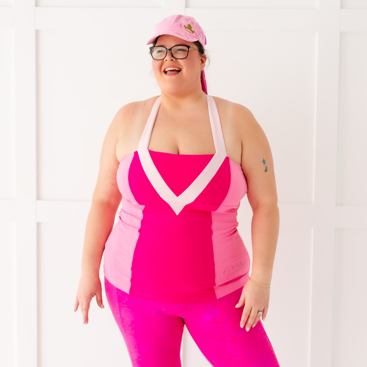 Disney Princess Aurora Women's Athletic Tank - Pink