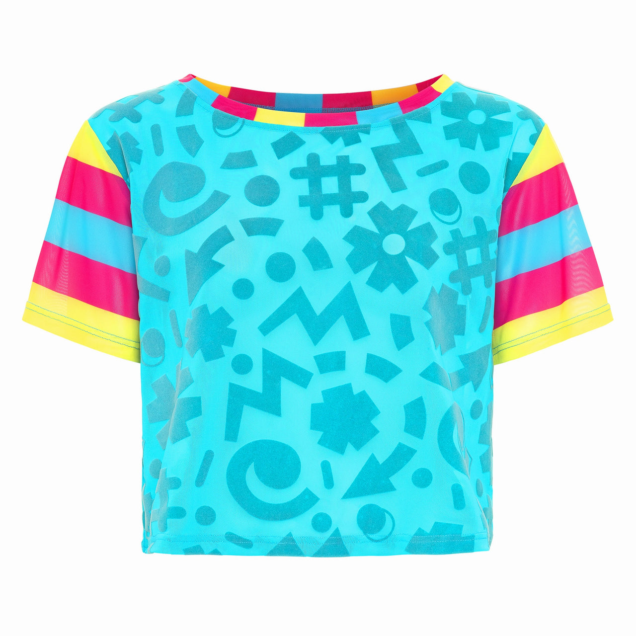 Workout Girl Mesh Tee - Blue