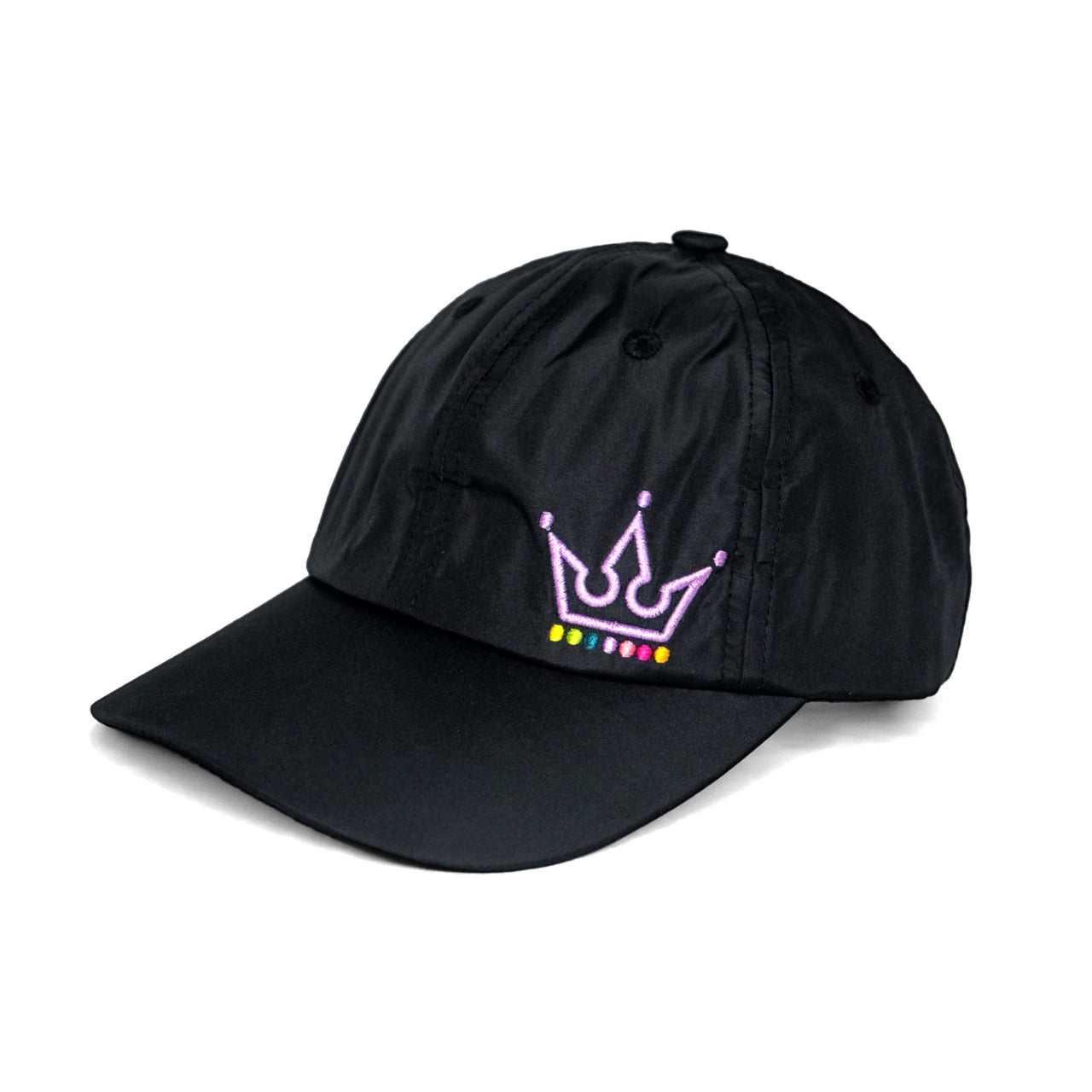 Crowned Black Athletic Cap