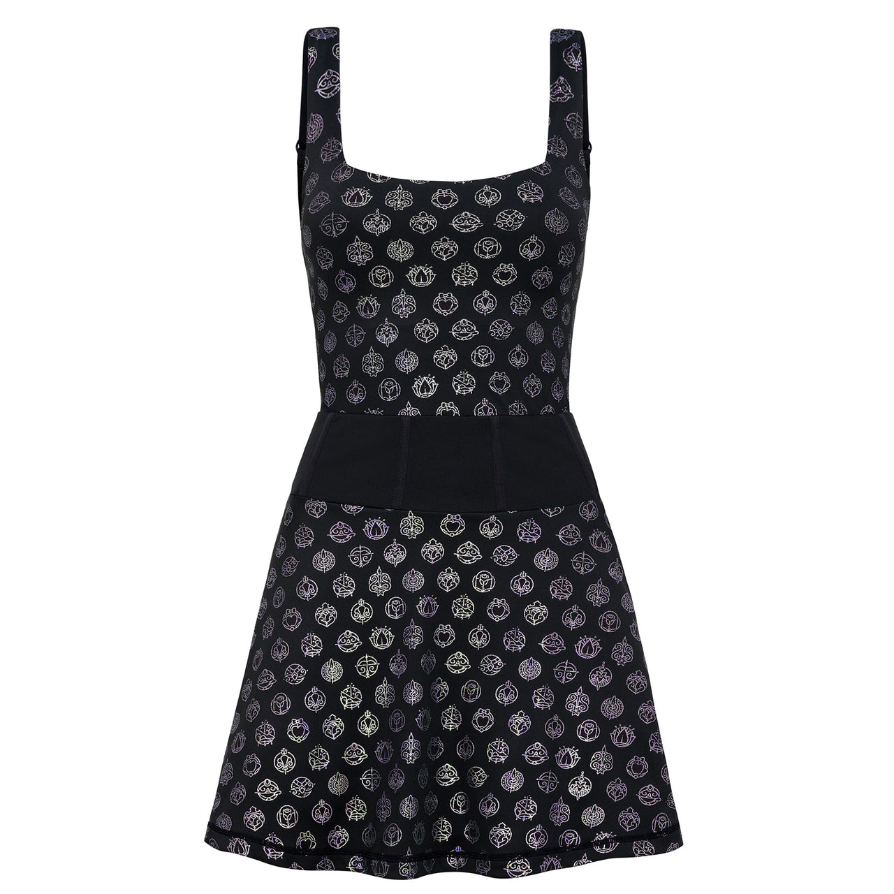 Disney Princess Icons Women's Athletic Dress - Black