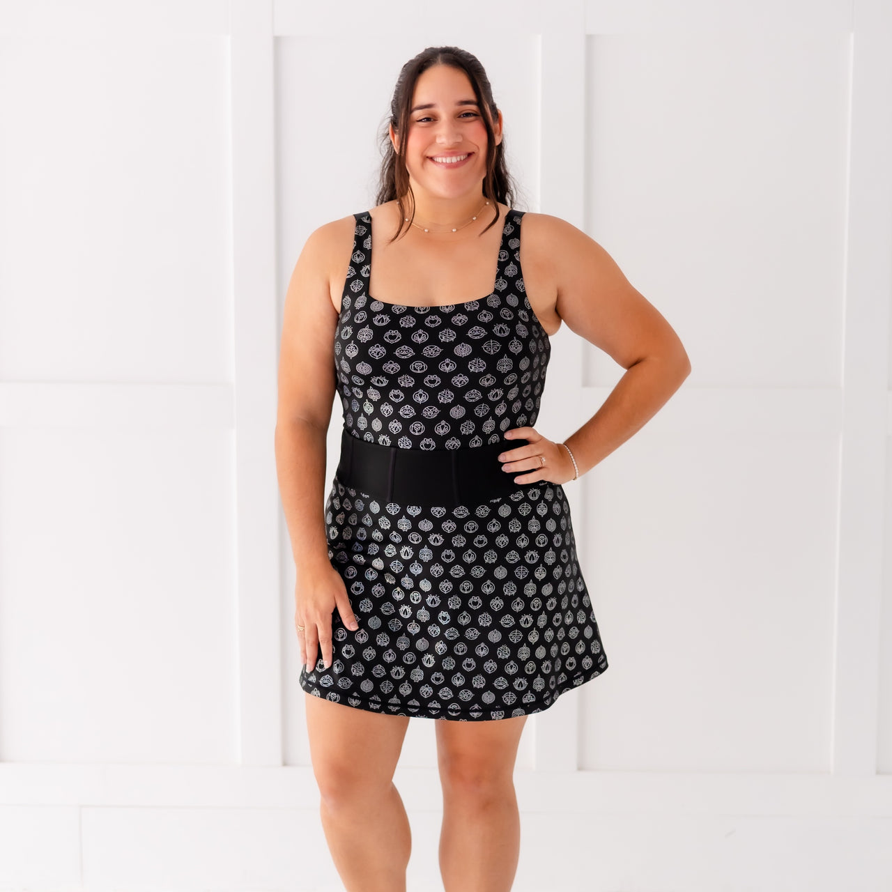 Disney Princess Icons Women's Athletic Dress - Black - Crowned Athletics