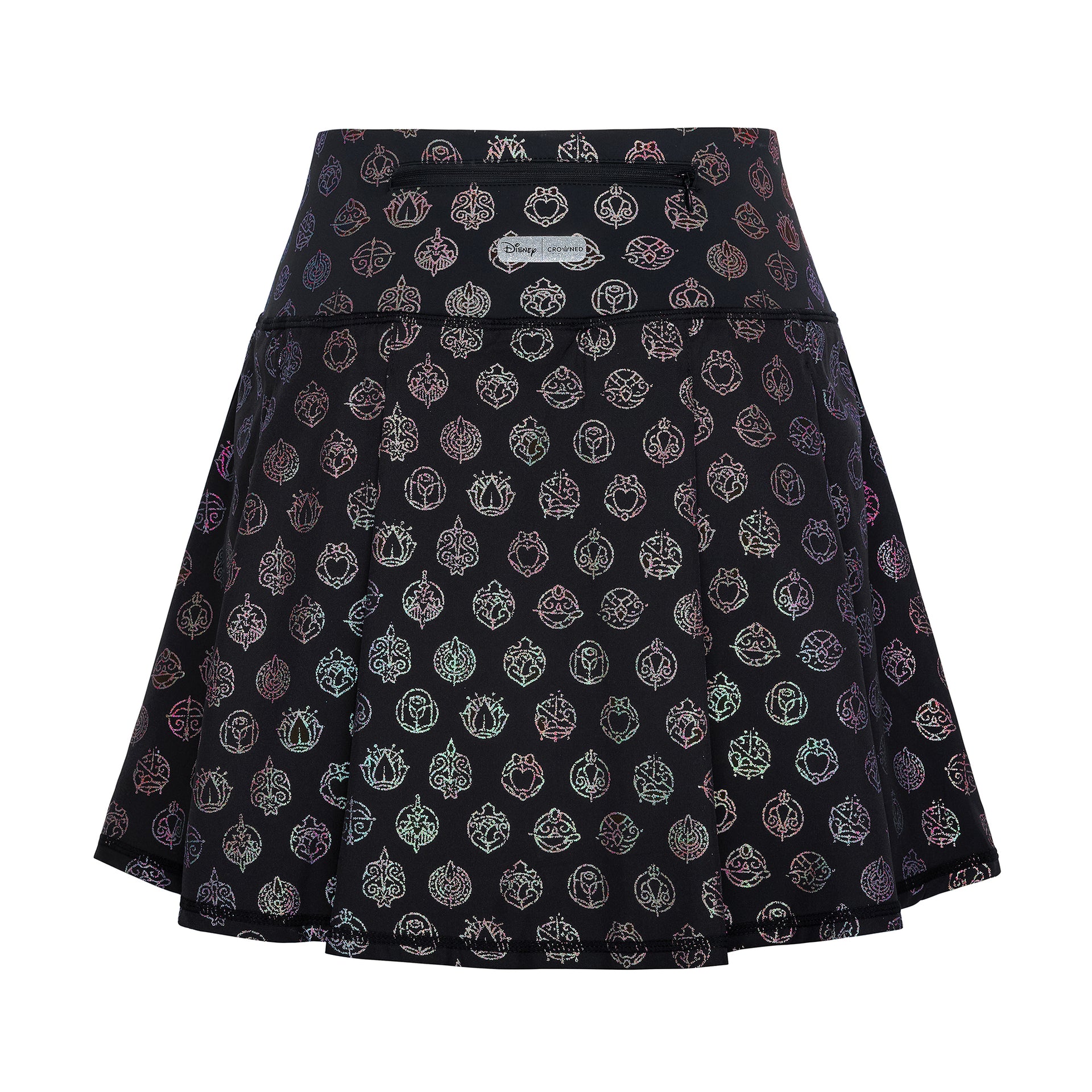 Disney Princess Icons Athletic Skort - Black - Crowned Athletics