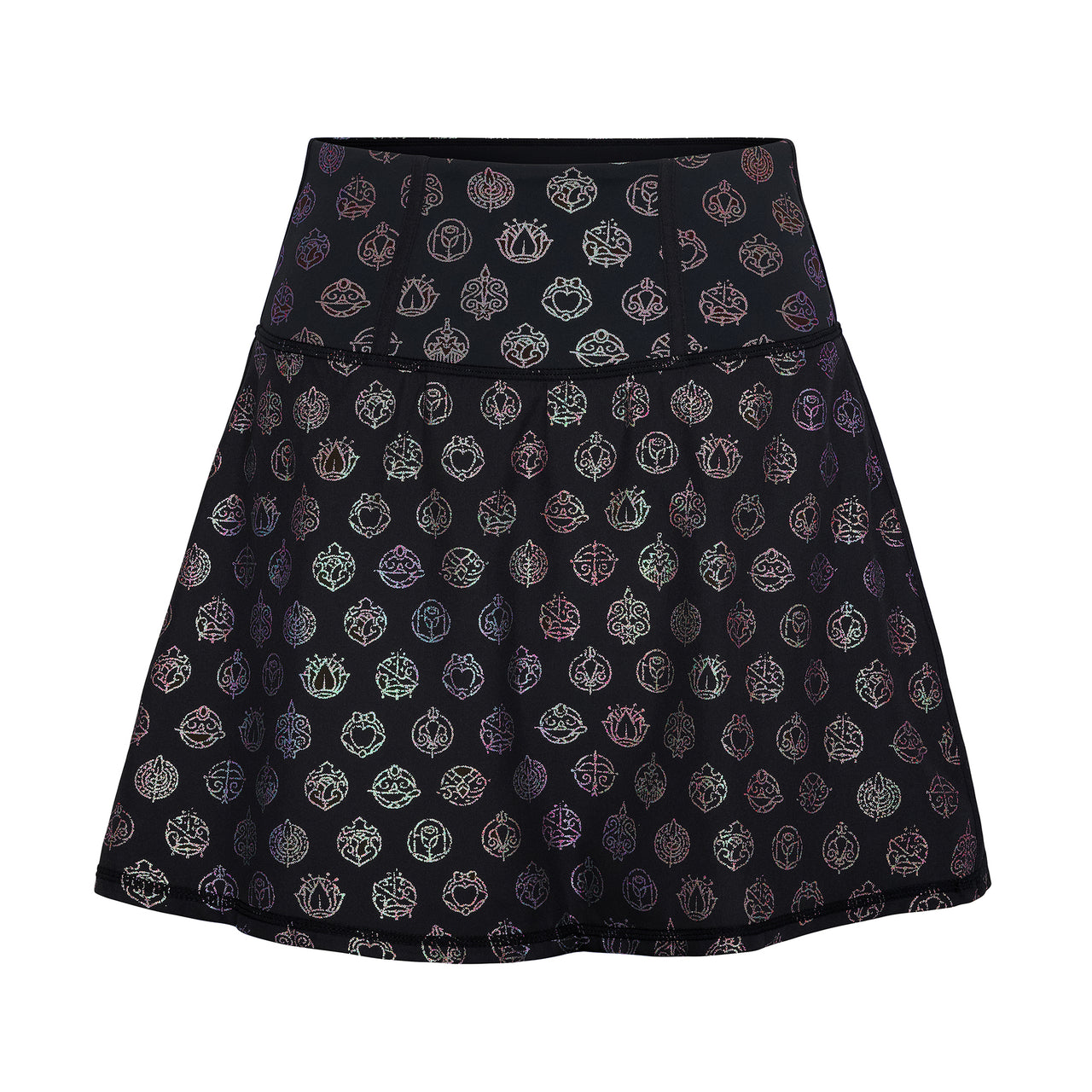 Disney Princess Icons Athletic Skort - Black - Crowned Athletics