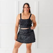 Disney Princess Icons Athletic Skort - Black - Crowned Athletics