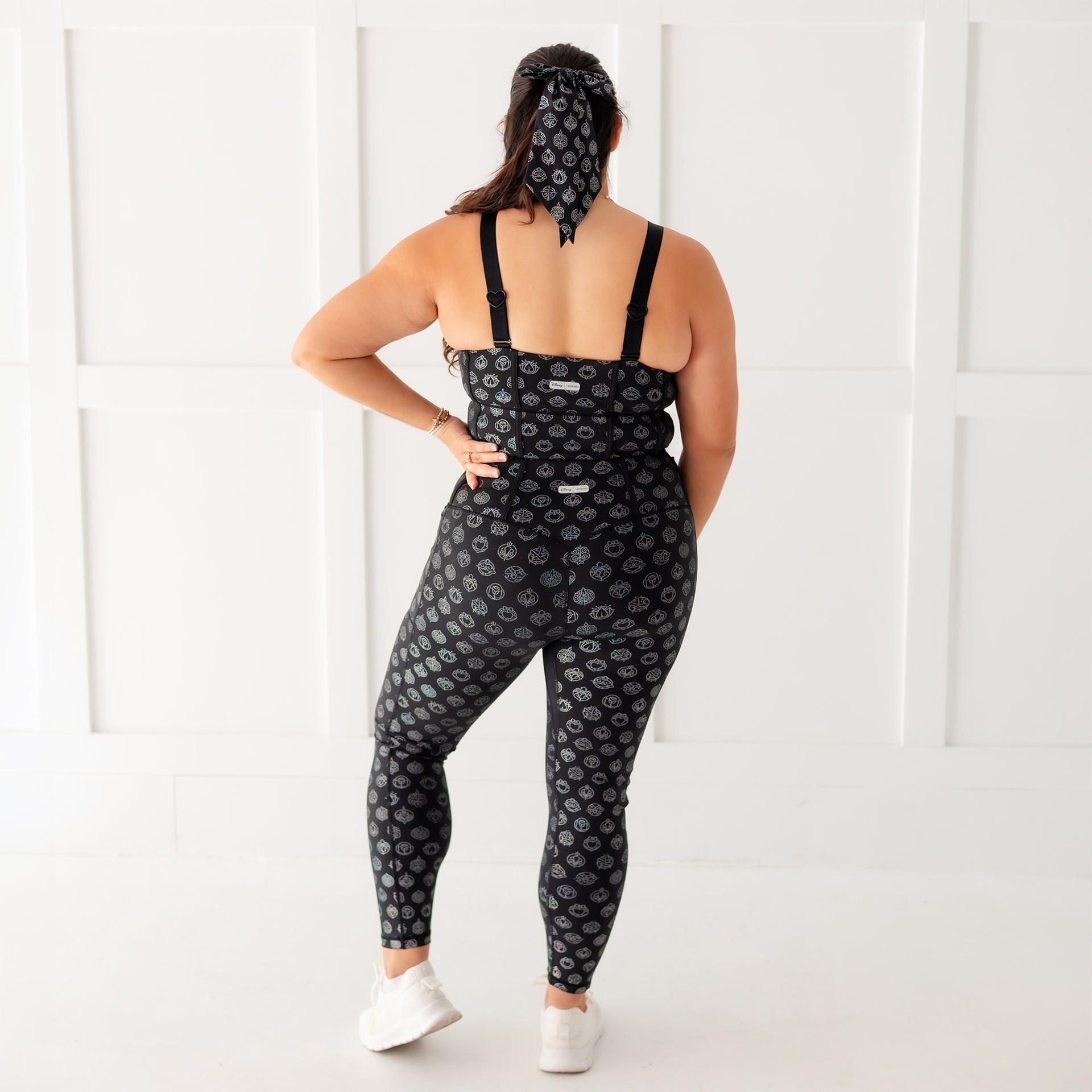 Disney Princess Icons Women's Leggings - Black - Crowned Athletics