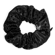 Onyx Jewel Rhinestone Zipper Scrunchie - Crowned Athletics