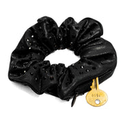 Onyx Jewel Rhinestone Zipper Scrunchie - Crowned Athletics
