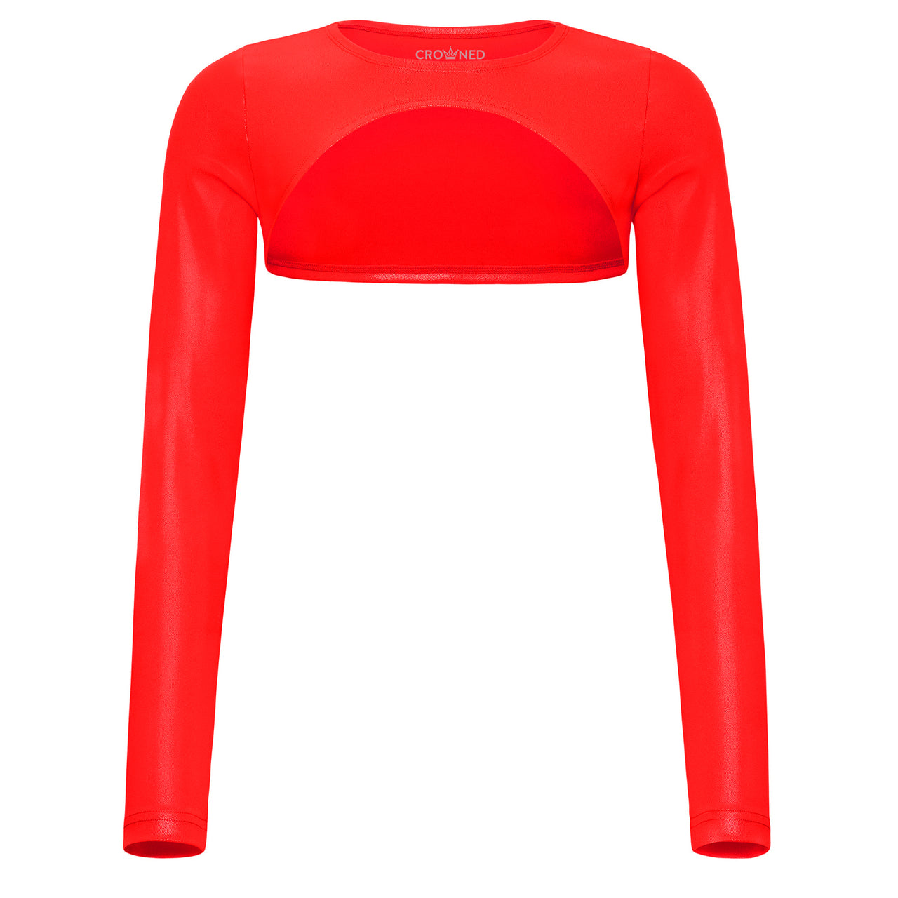Bold Red Women's Athletic Shrug