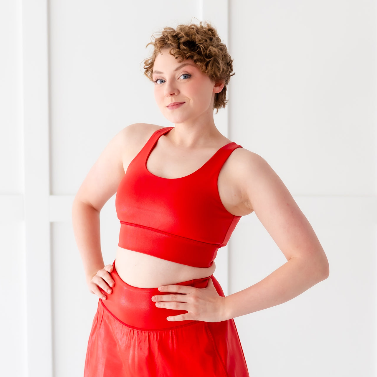 Bold Red Women's Sports Bra