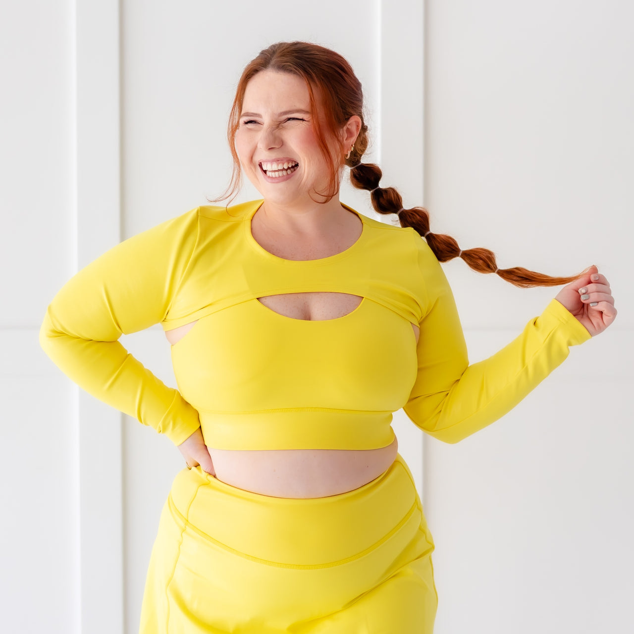 Bright Yellow Women's Athletic Shrug