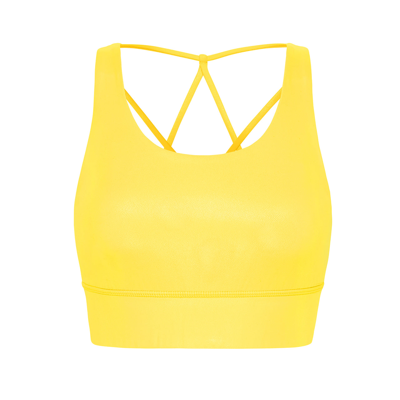 Bright Yellow Women's Sports Bra