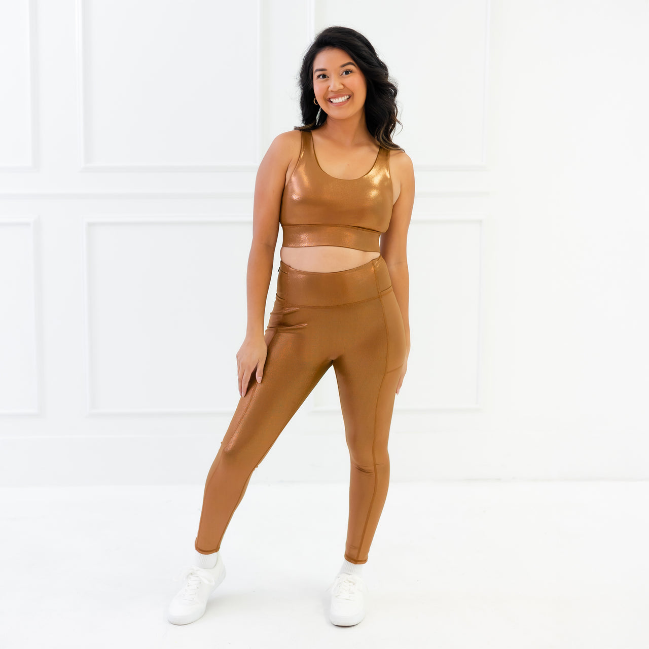 Bronze Metal Leggings