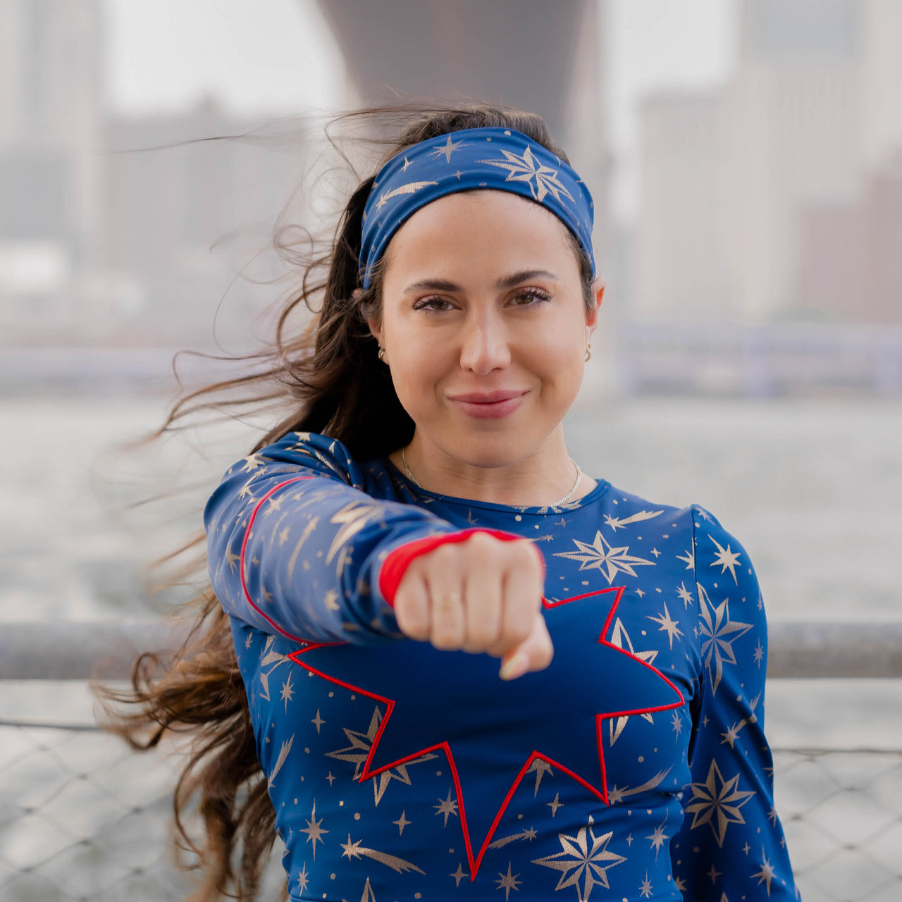 Gold Stars Athletic Headband