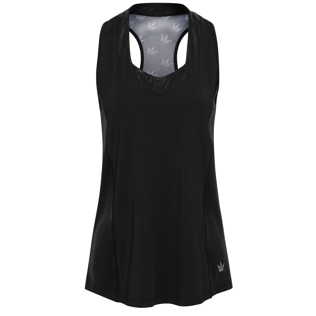 Crowned Flow Tank - Black