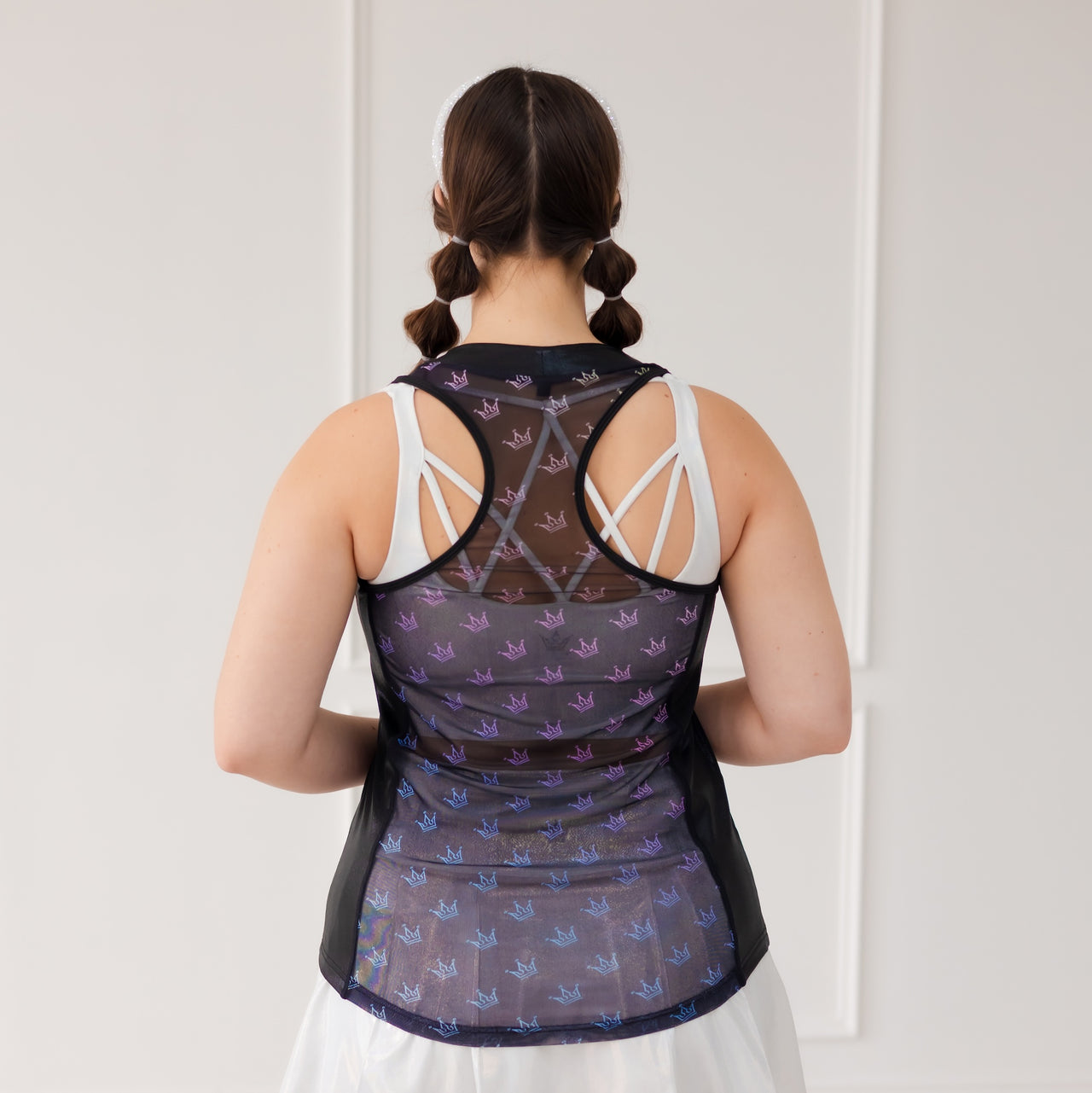 Crowned Flow Tank - Black