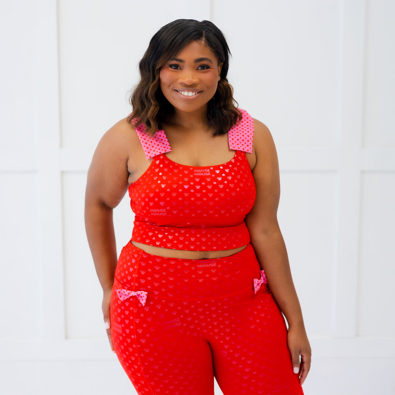 Disney Minnie Mouse Women's Long Sports Bra