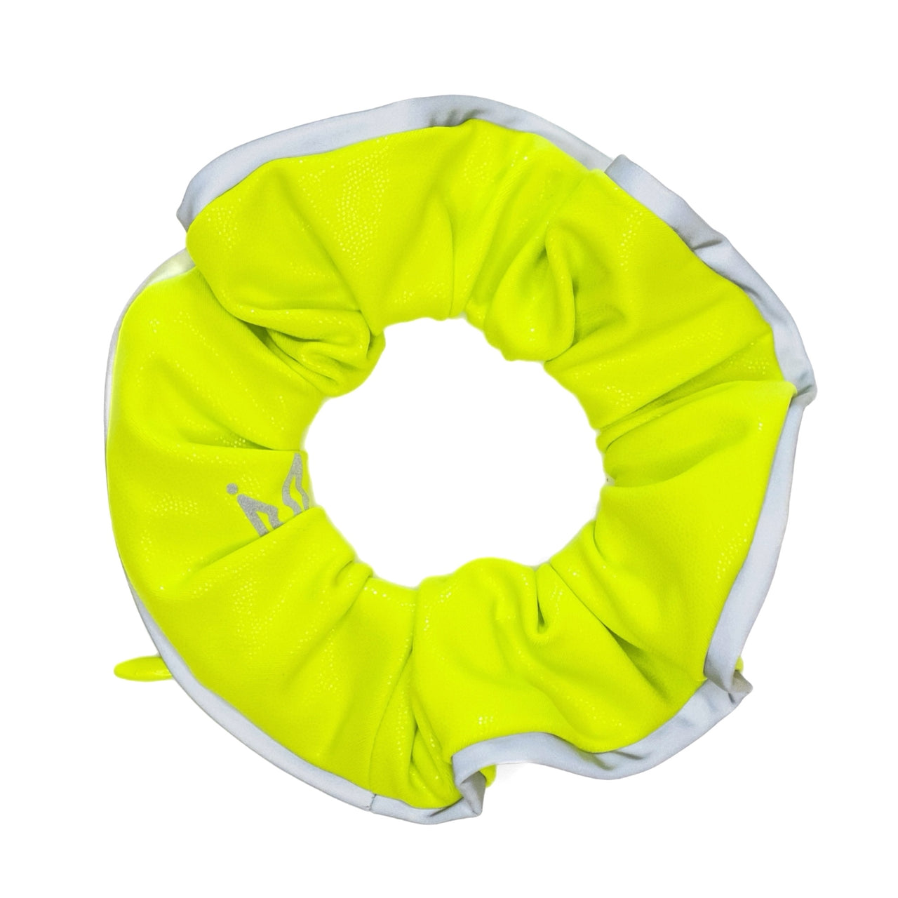 Electric Lime Zipper Scrunchie