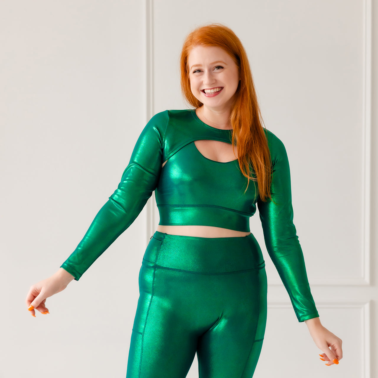 Emerald Jewel Athletic Shrug