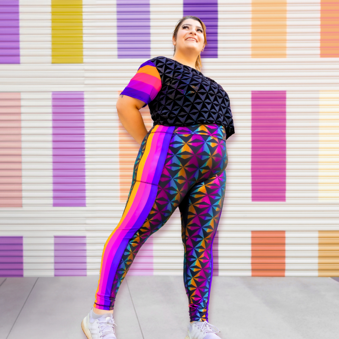 Retro Black Leggings