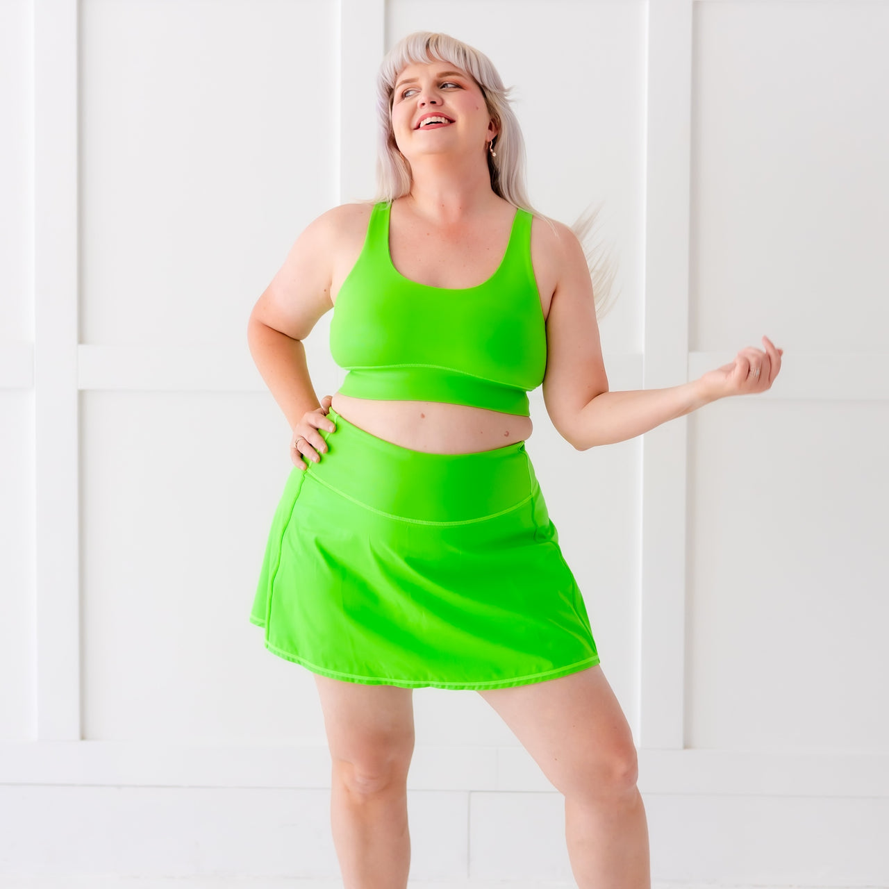 Fresh Green Women's Athletic Skort