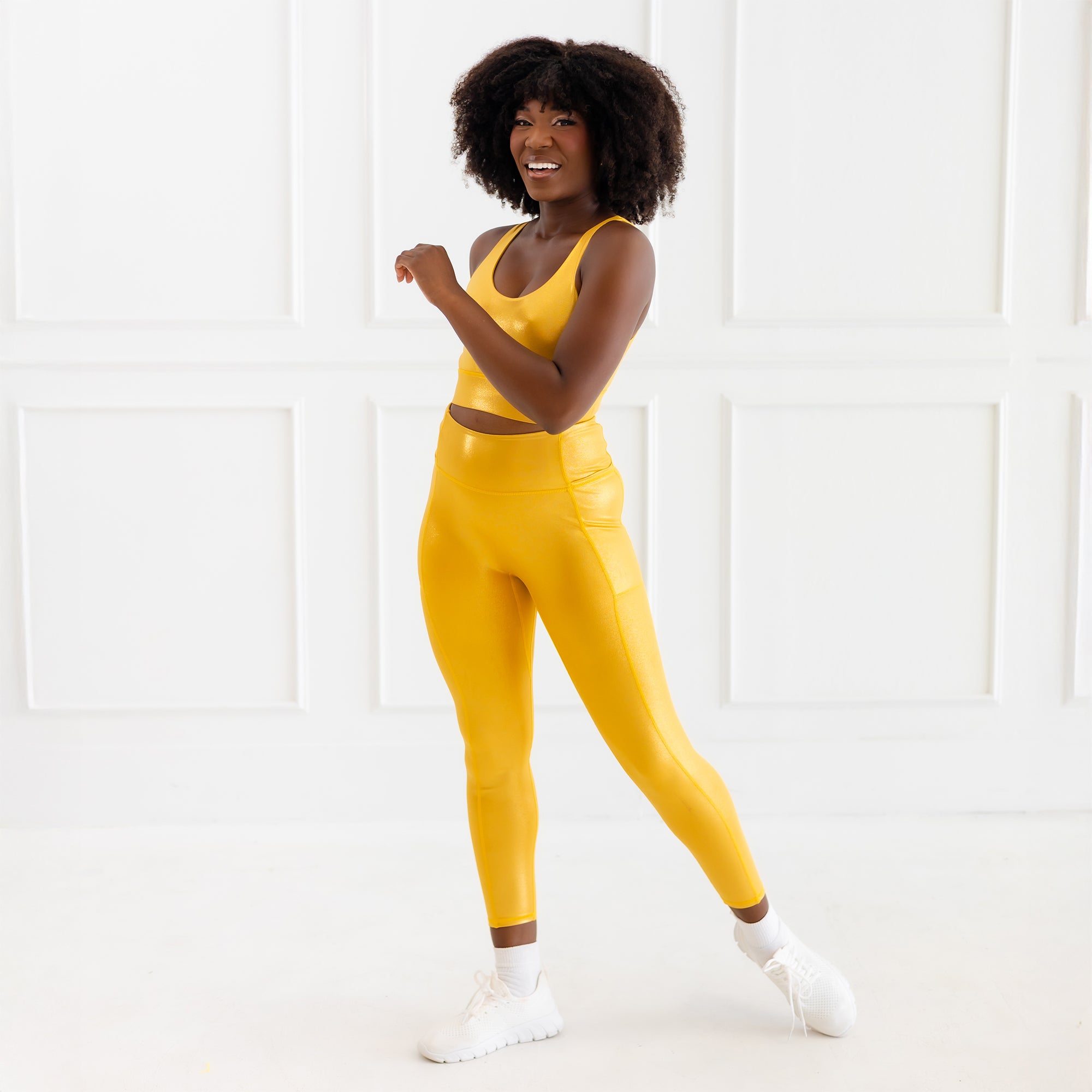Gold Metal Leggings