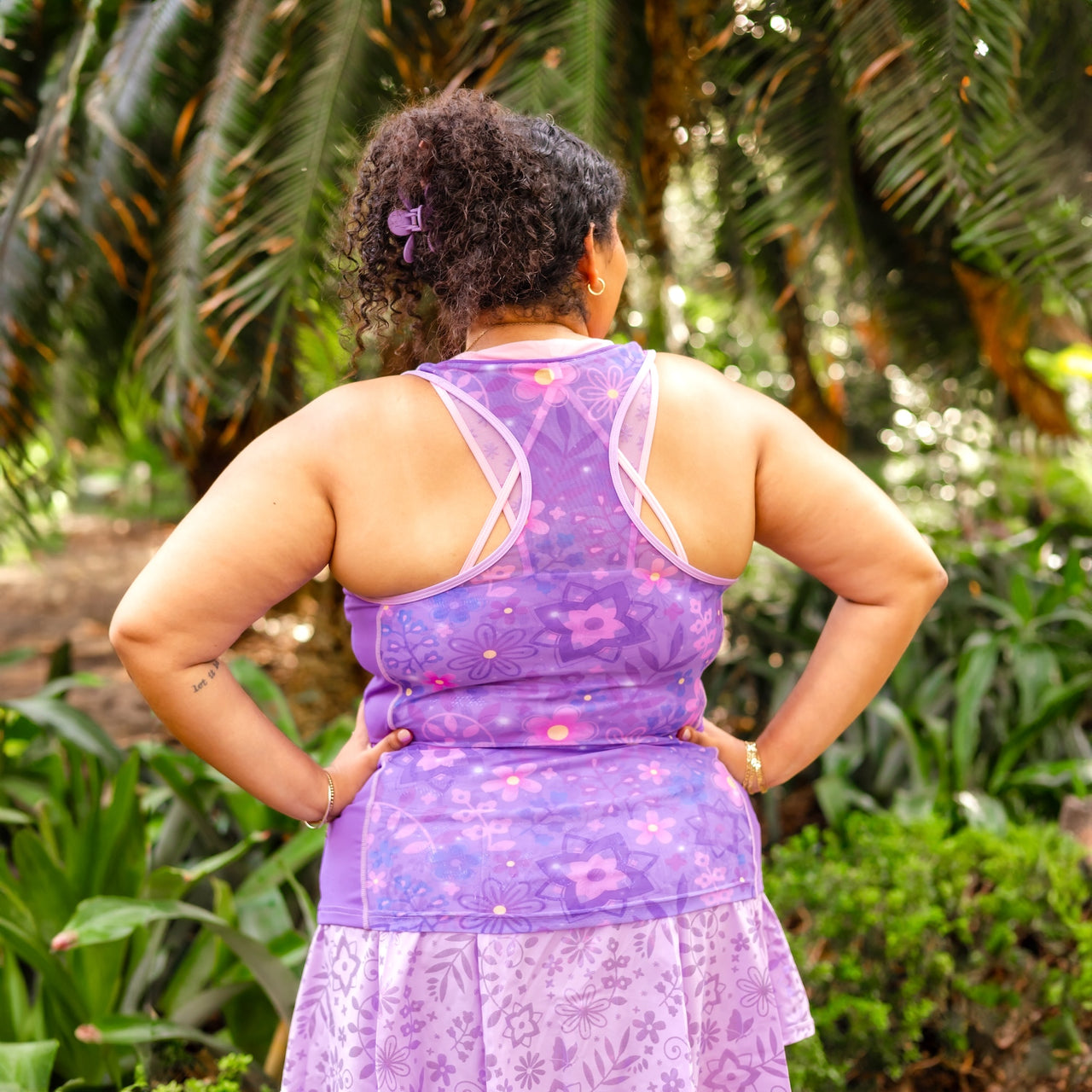 Lilac Floral Flow Tank