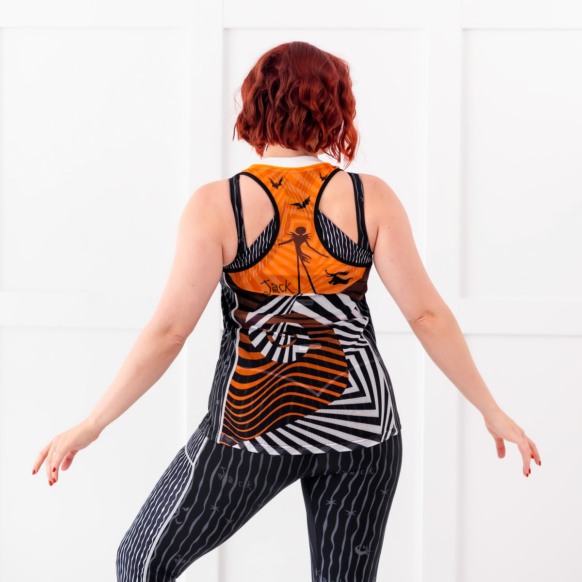 Disney Tim Burton's The Nightmare Before Christmas Jack Skellington Women's Flow Tank