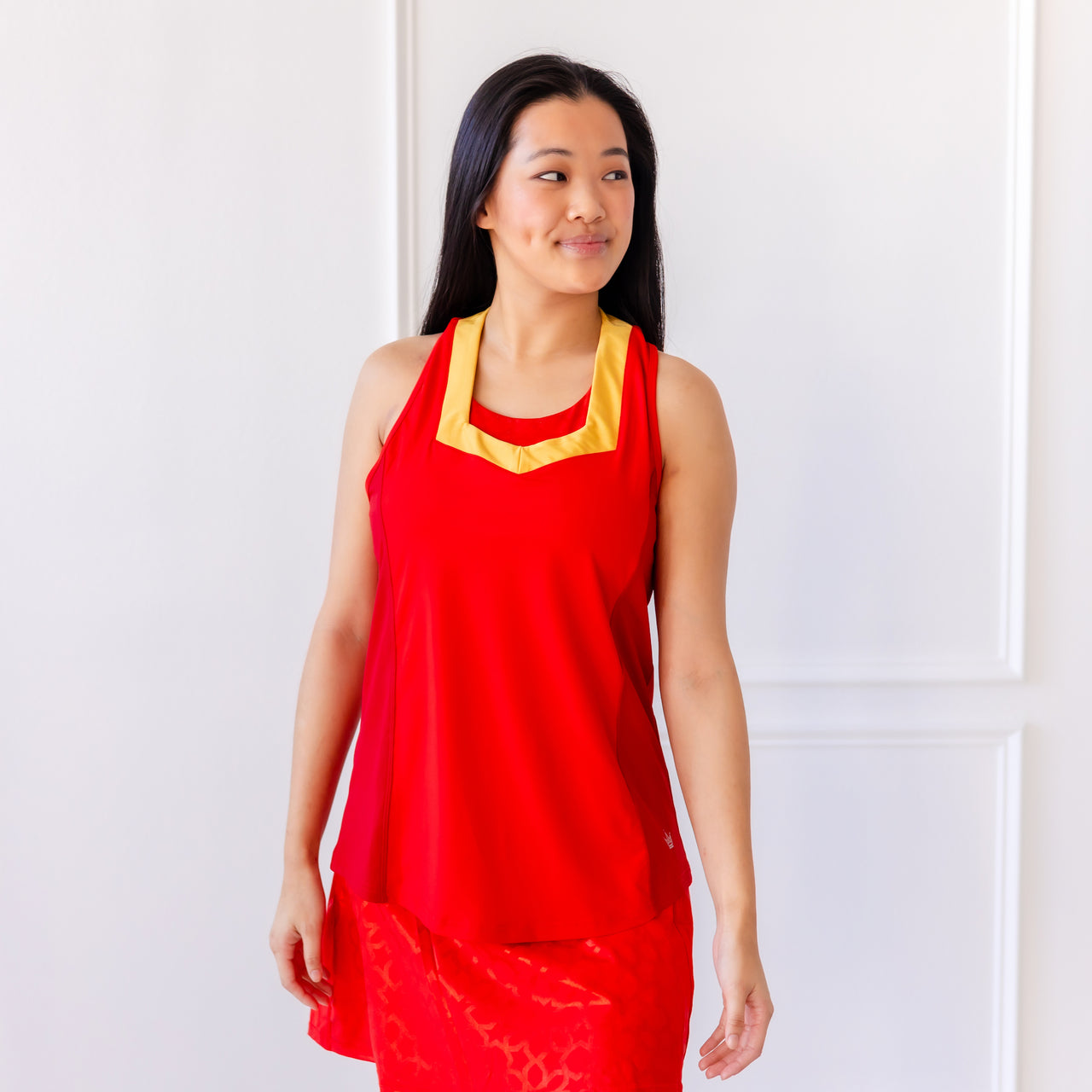 Mosaic Flow Tank - Red