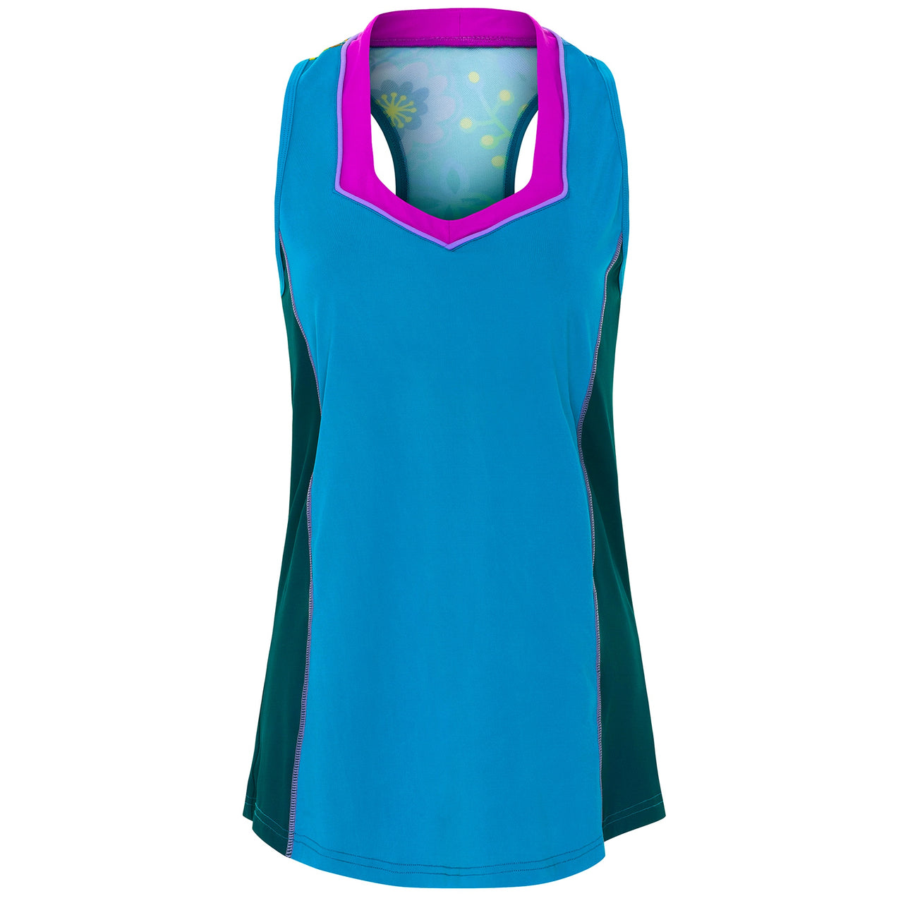 Rainbow Floral Flow Tank Top
