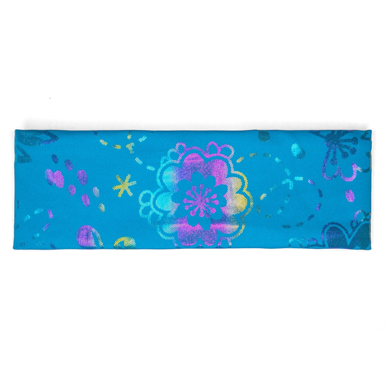 Rainbow Floral Athletic Headband