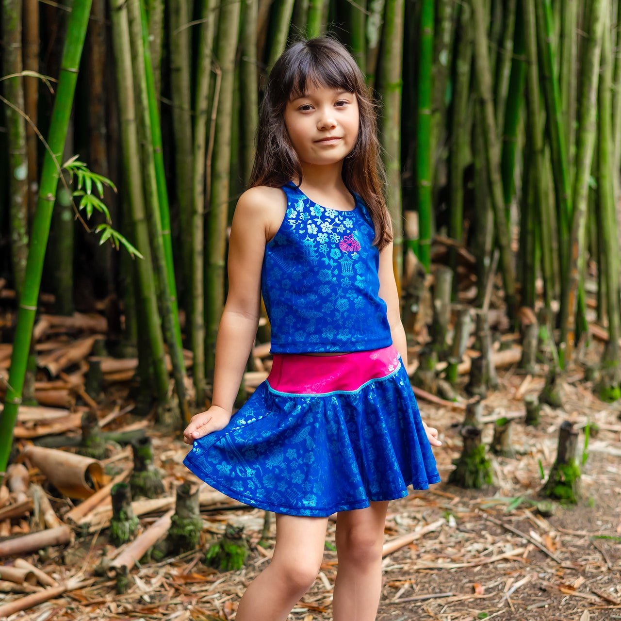 Disney Princess Mulan Girl's Athletic Skort