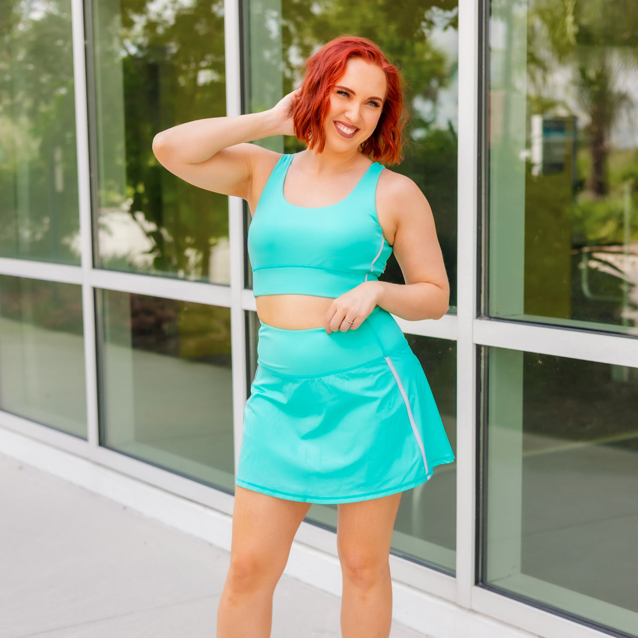 Electric Lagoon Athletic Skort