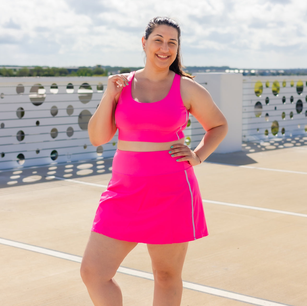 Electric Popsicle Athletic Skort