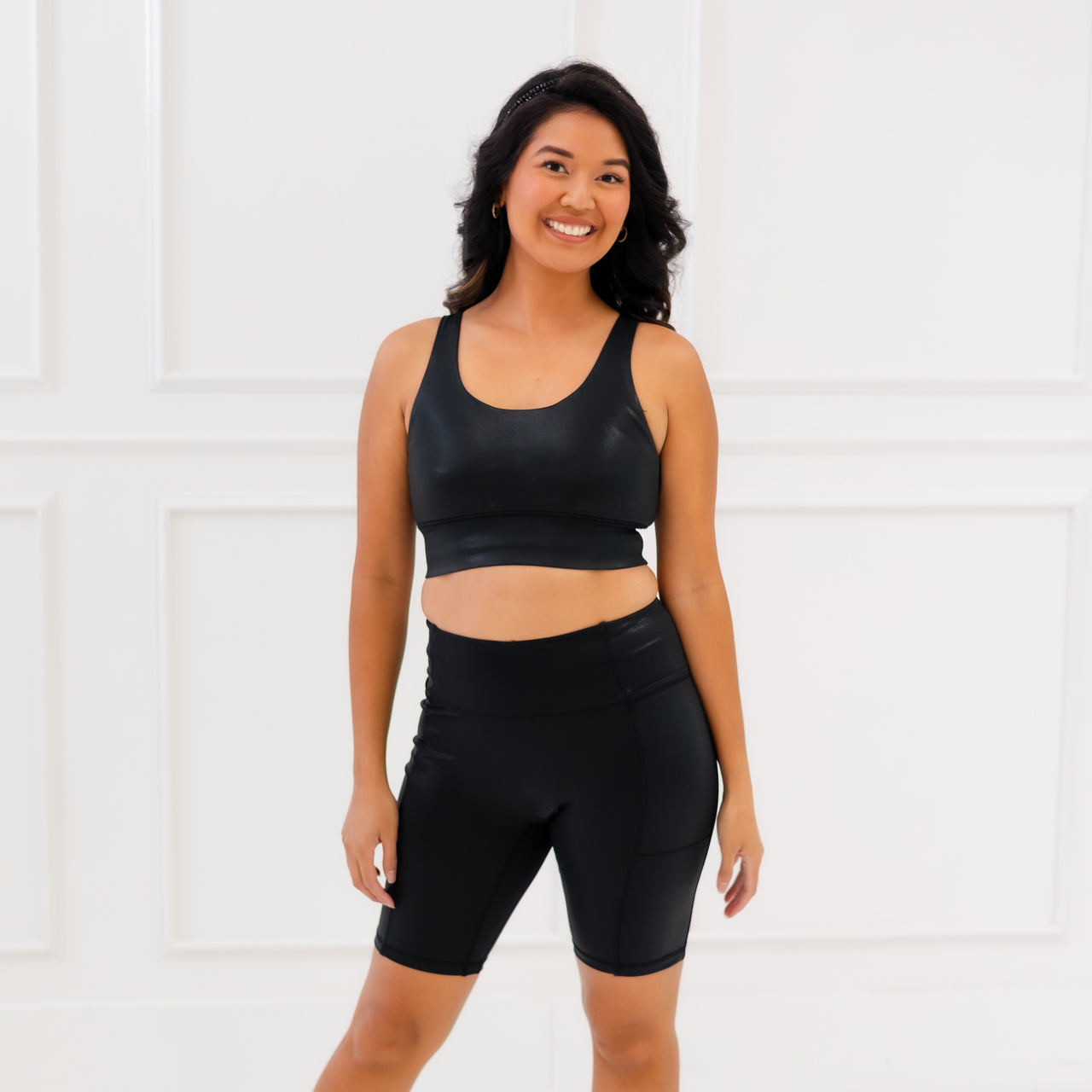 Onyx Jewel Biker Shorts