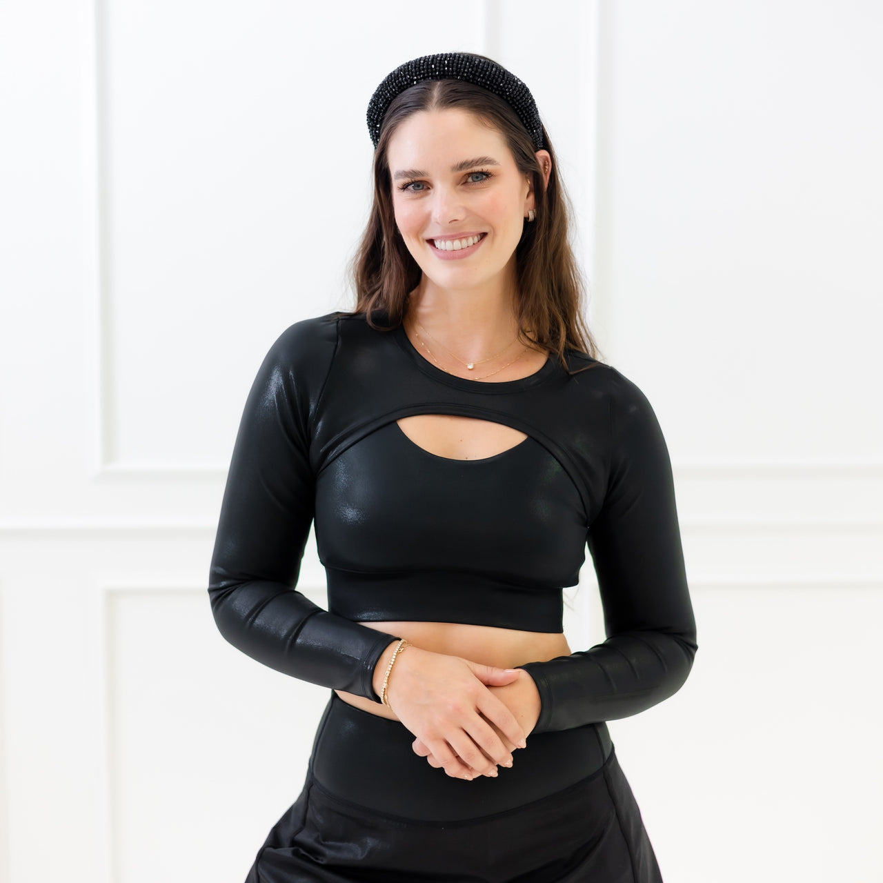 Onyx Jewel Athletic Shrug