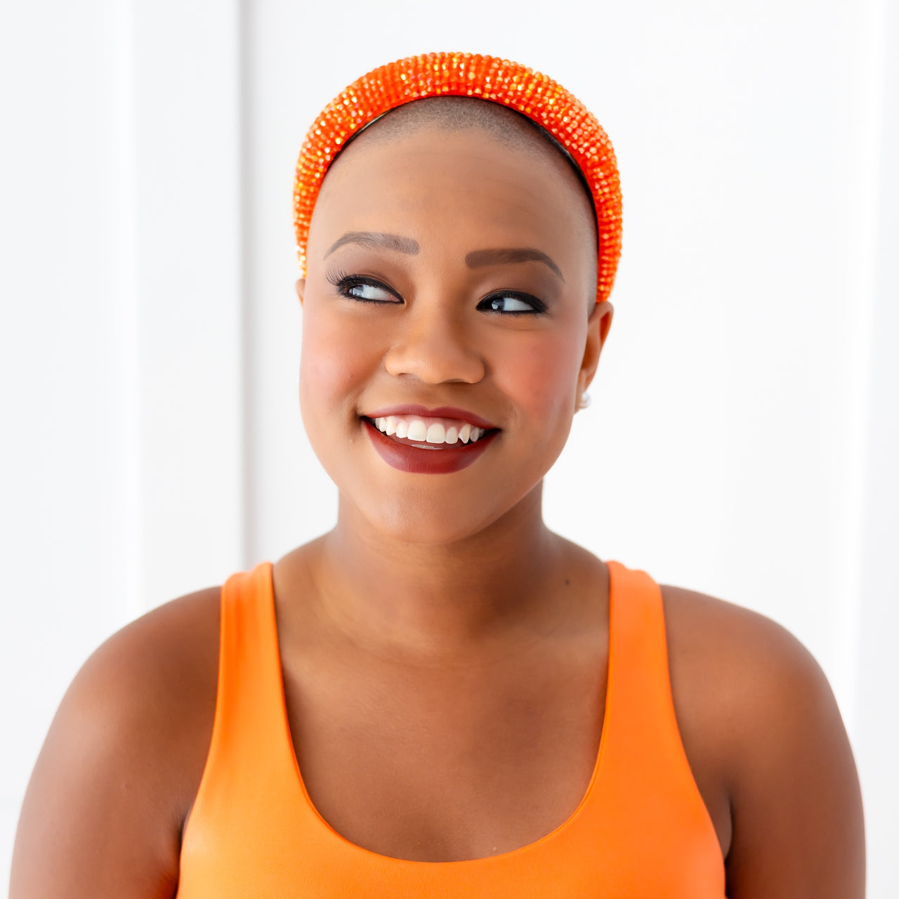 Orange Sparkle Headband - Bold