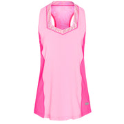 Disney Princess Icons Women's Flow Tank - Pink - Crowned Athletics