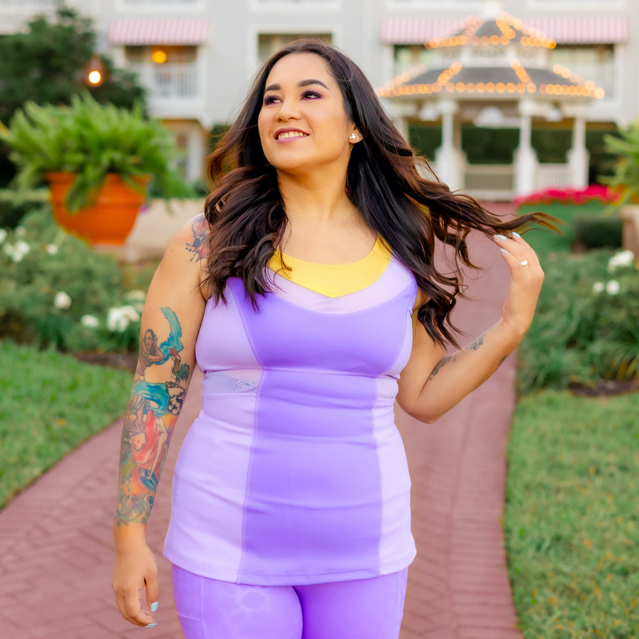 Mosaic Athletic Tank - Purple