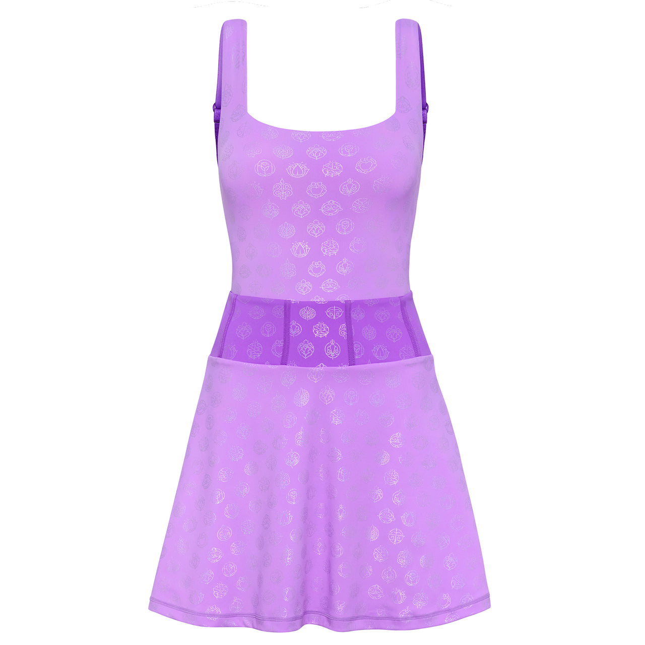 Disney Princess Icons Women's Athletic Dress - Purple - Crowned Athletics