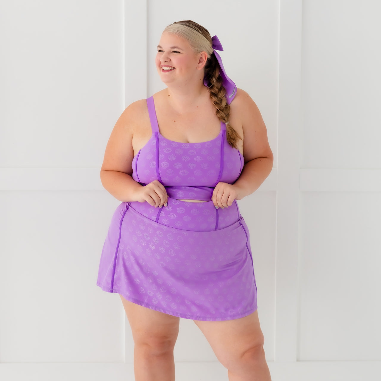 Disney Princess Icons Athletic Skort - Purple - Crowned Athletics