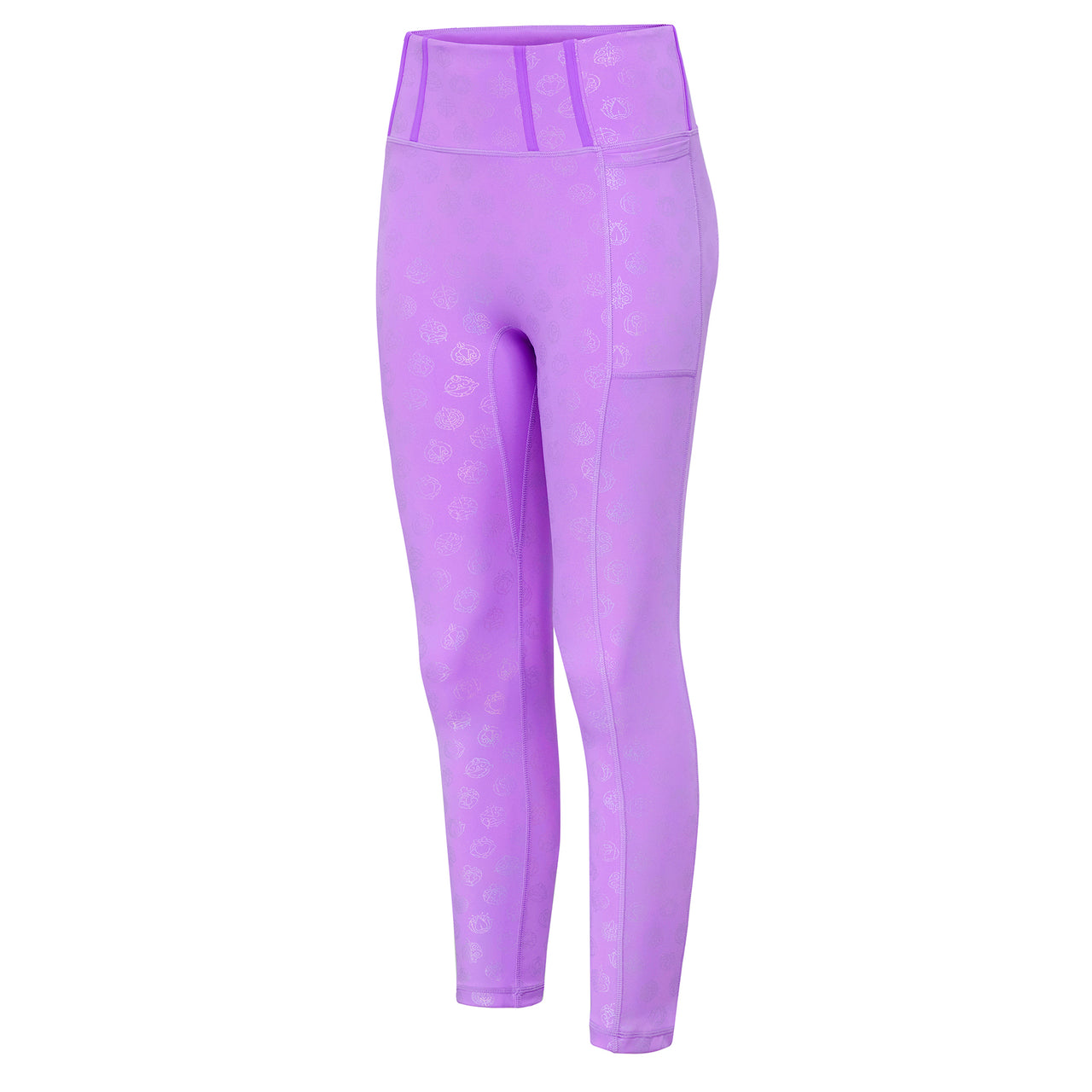 Disney Princess Icons Women's Leggings - Purple - Crowned Athletics