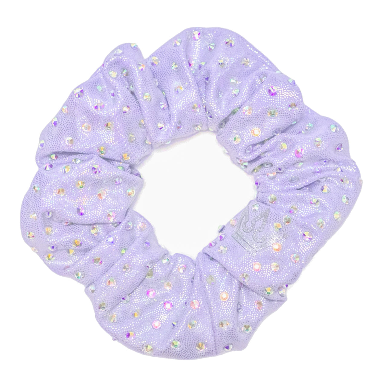 Lavender Prism Rhinestone Zipper Scrunchie