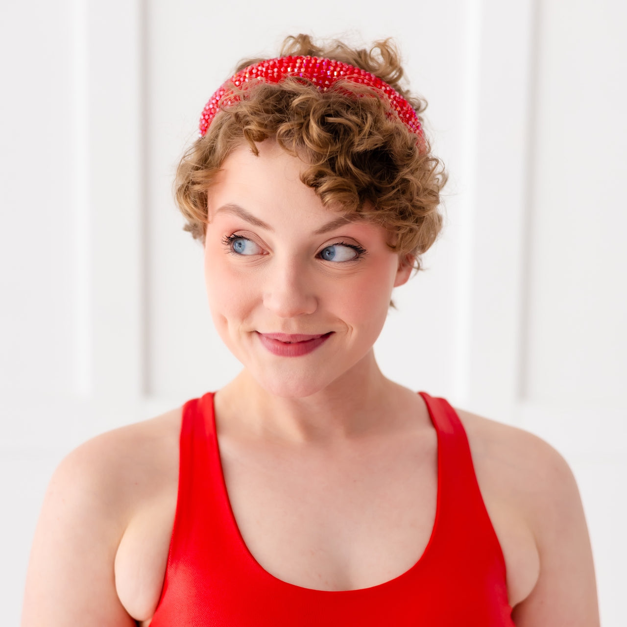 Red Sparkle Headband - Bold